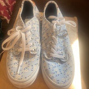 Floral Vans, Size 9!